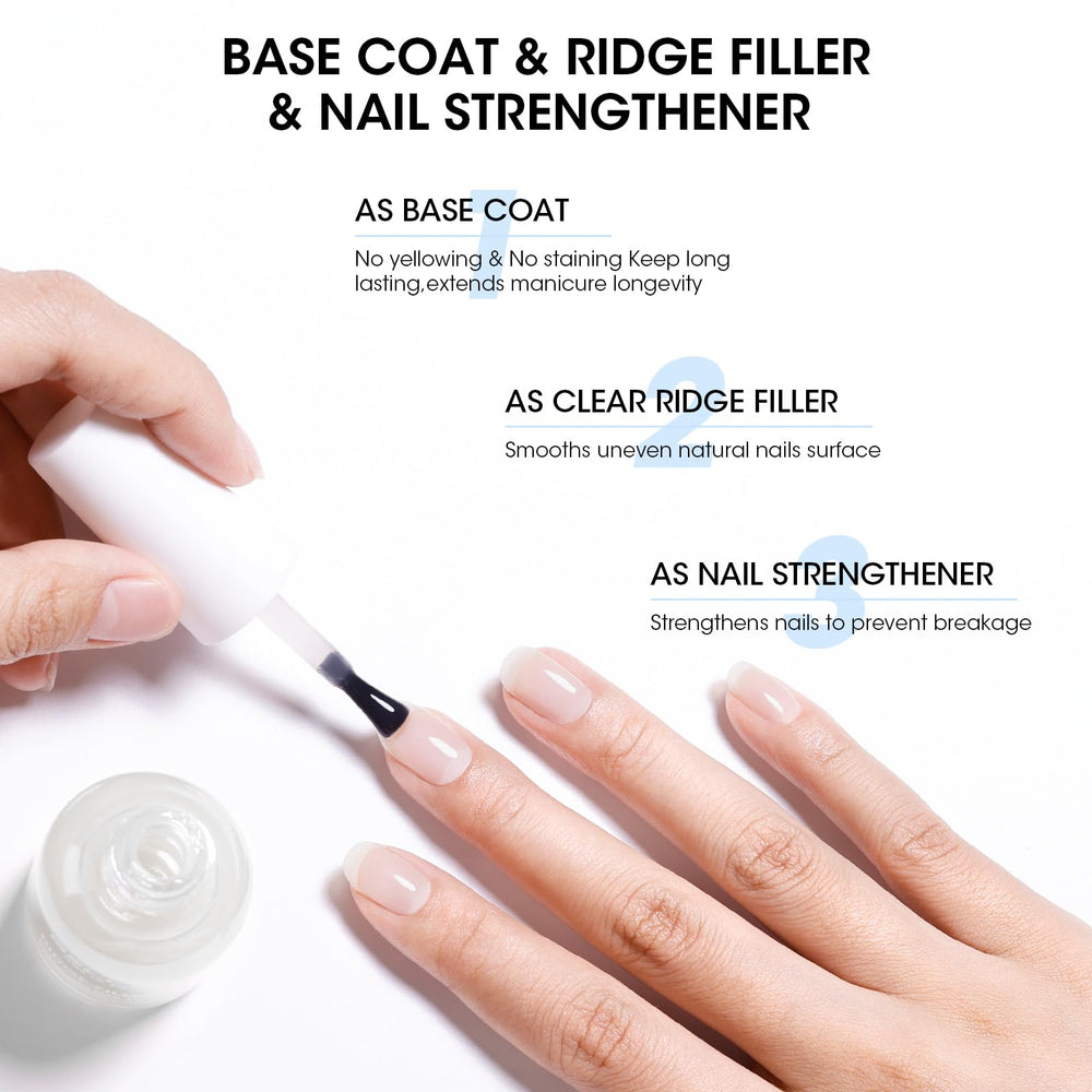 GELLEN clear finish nail polish maintaining natural look without yellowing
