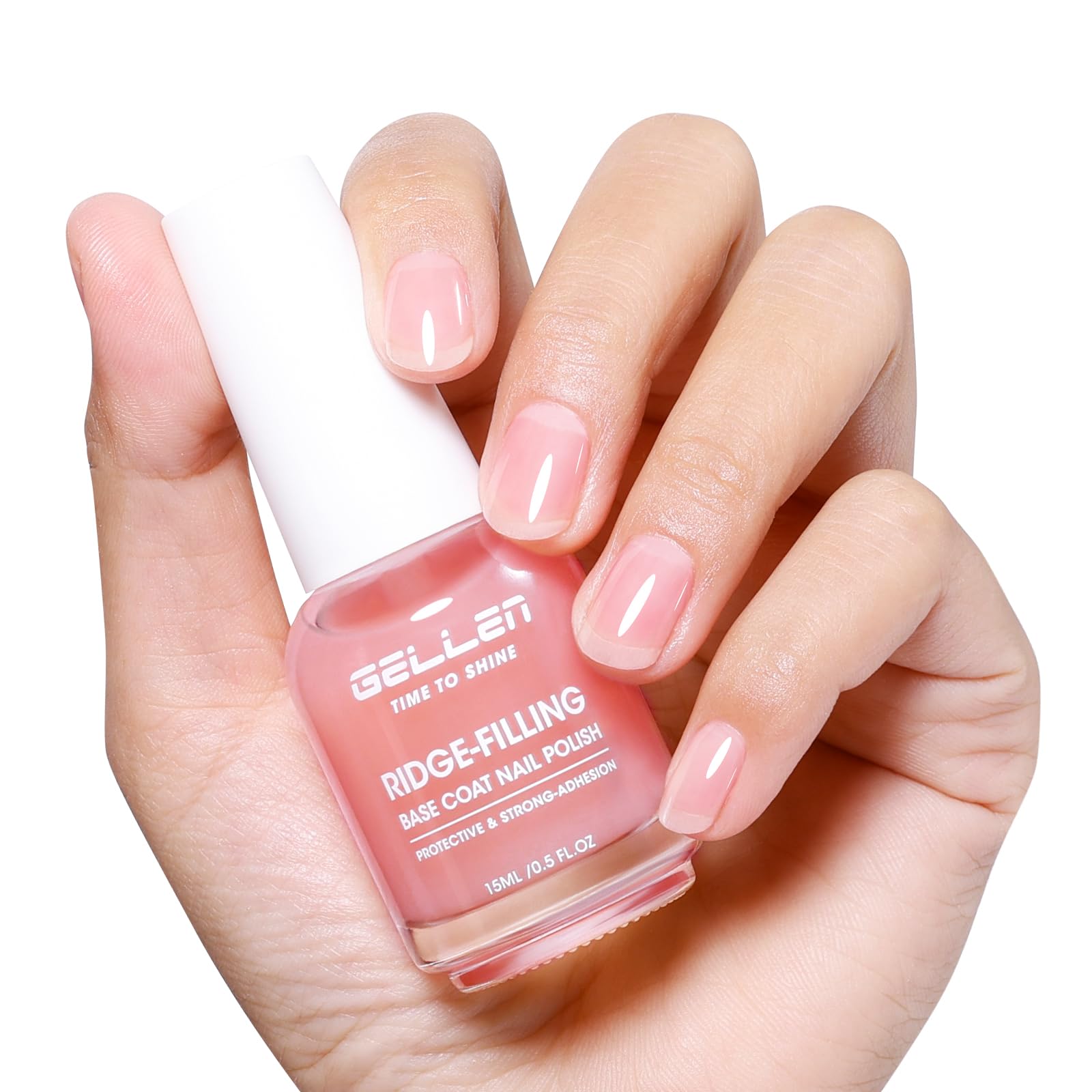 GELLEN Clear nail polish ridge filler bottle for smooth base prep