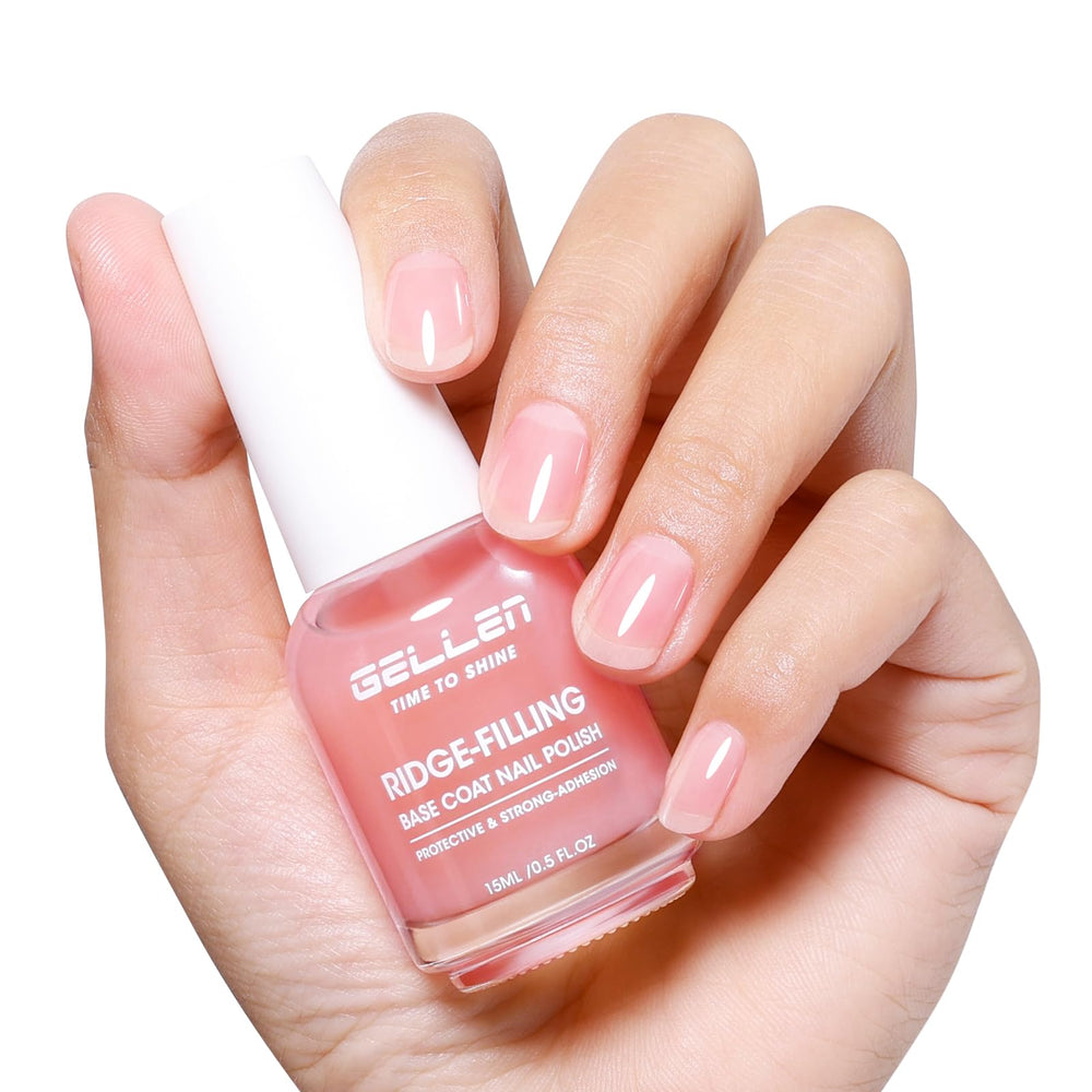 GELLEN Clear nail polish ridge filler bottle for smooth base prep