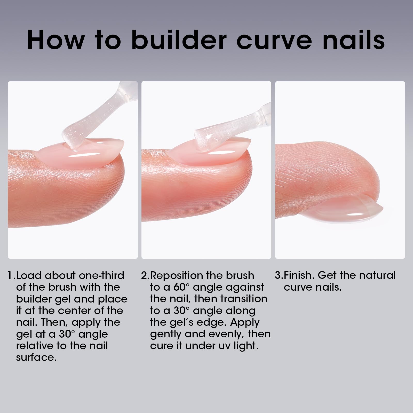 Gellen clear gel for nail repair and art sealing in one bottle.