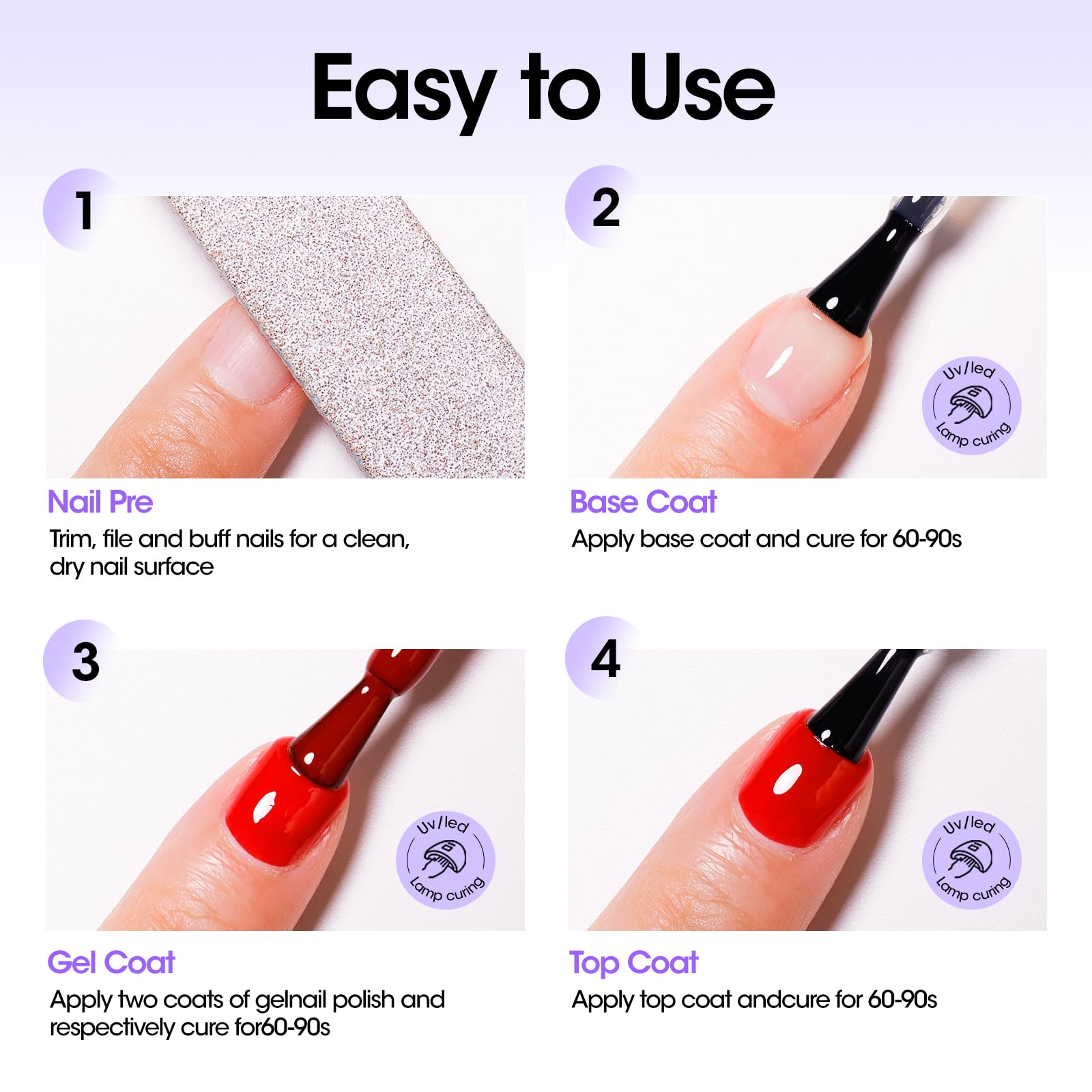 GELLEN cruelty-free formula suitable for natural and artificial nails.