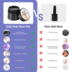 GELLEN crystal nail glue gel close-up illustrating easy, quick cure