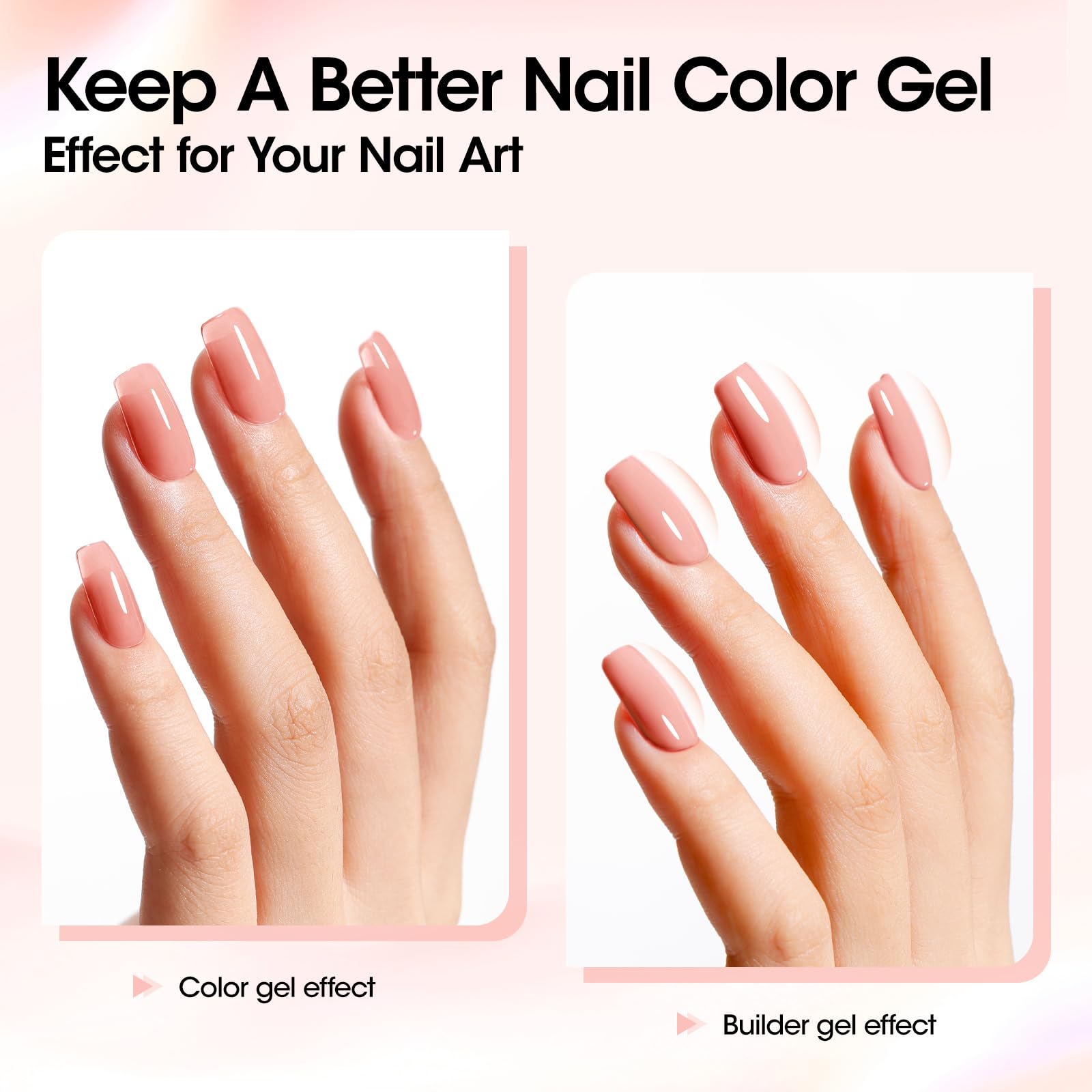 Curing builder gel under UV/LED lamp for secure setting.