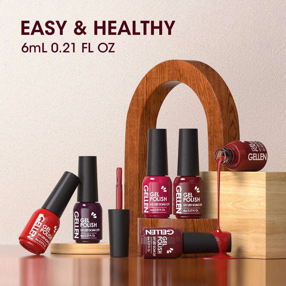 Mirror-like shine finish by GELLEN Dark Gel lasts up to 28 days