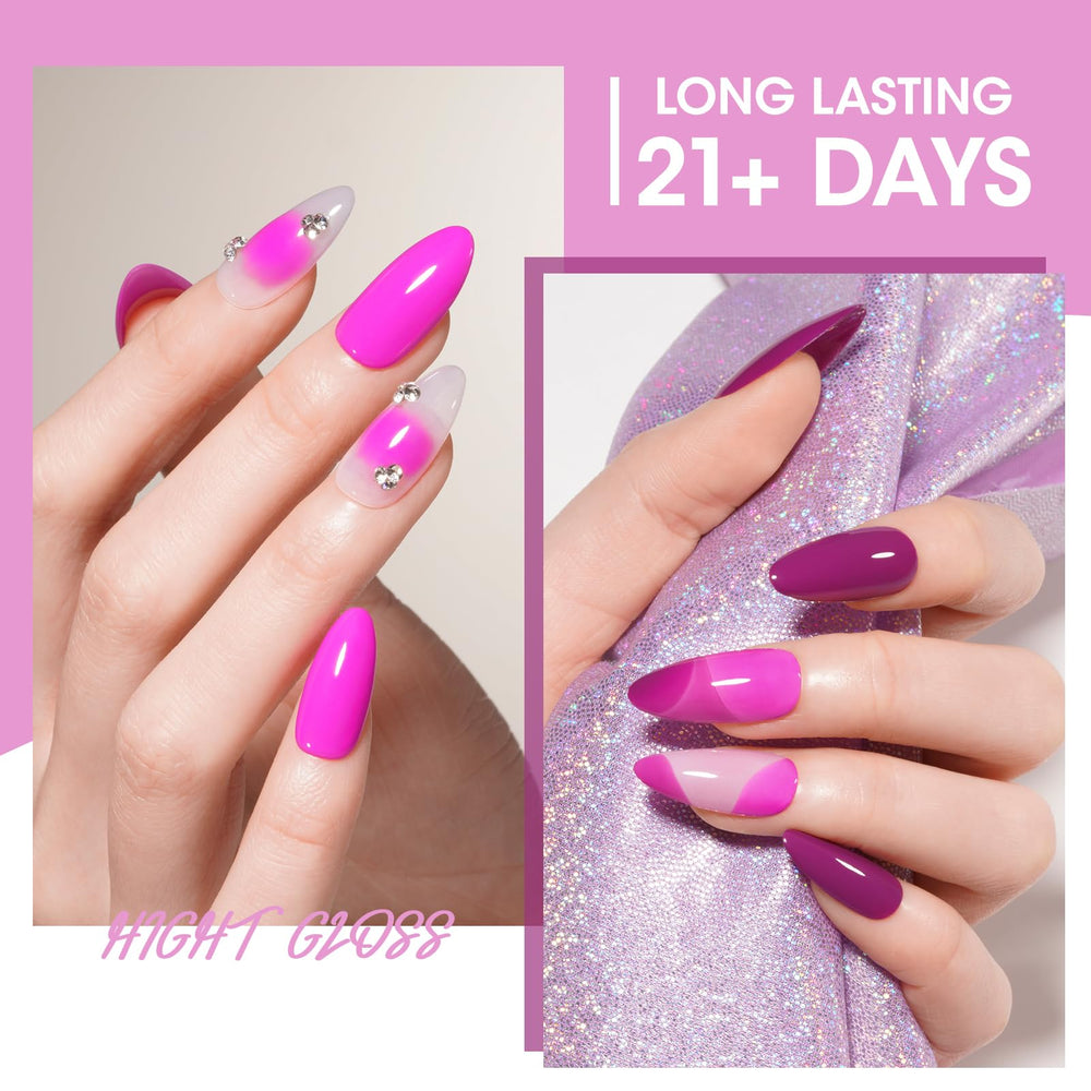 GELLEN dark plum gel polish bottle for bold nails.