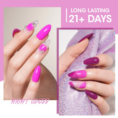 GELLEN dark plum gel polish bottle for bold nails.