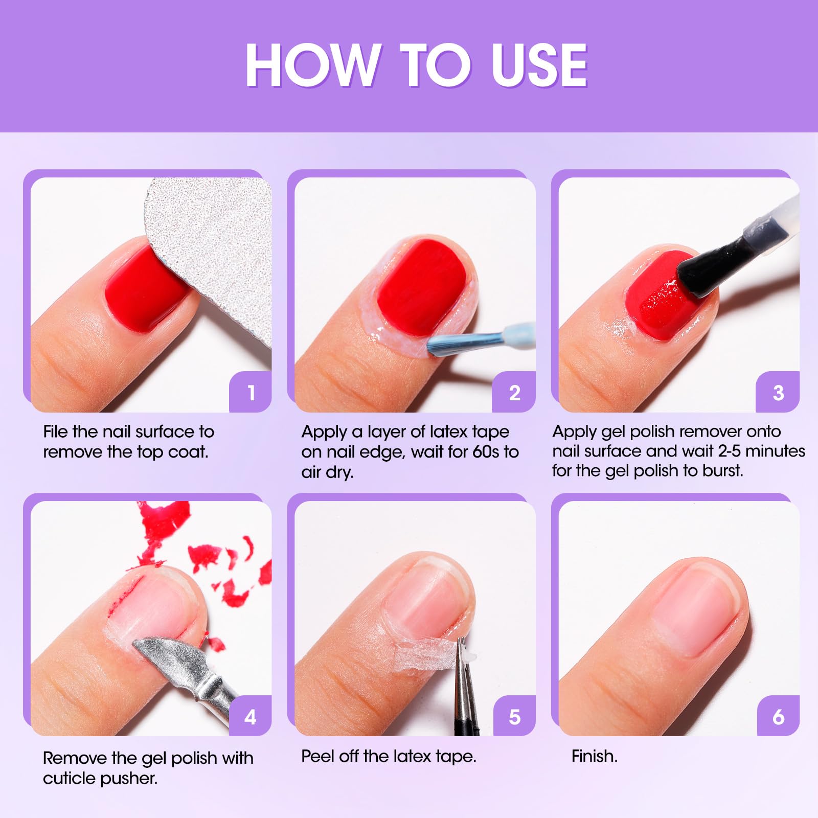 Gellen gel remover in use for a DIY nail art refresh.