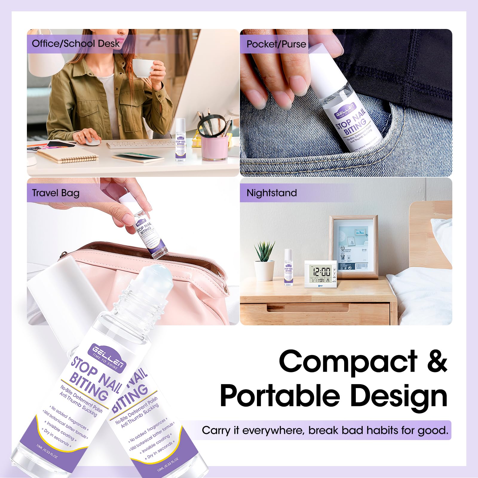GELLEN family-friendly nail care deterrent for everyday use