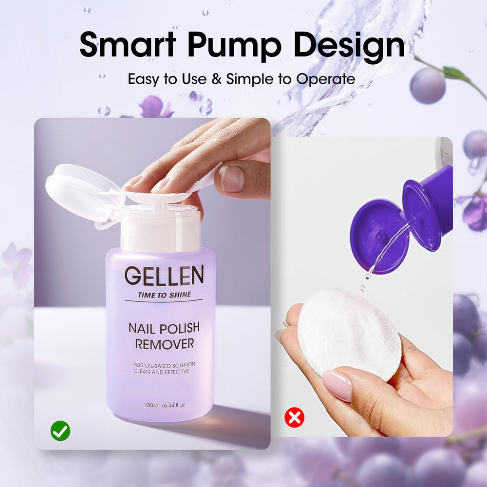 Non-acetone formula removes regular polish without drying nails