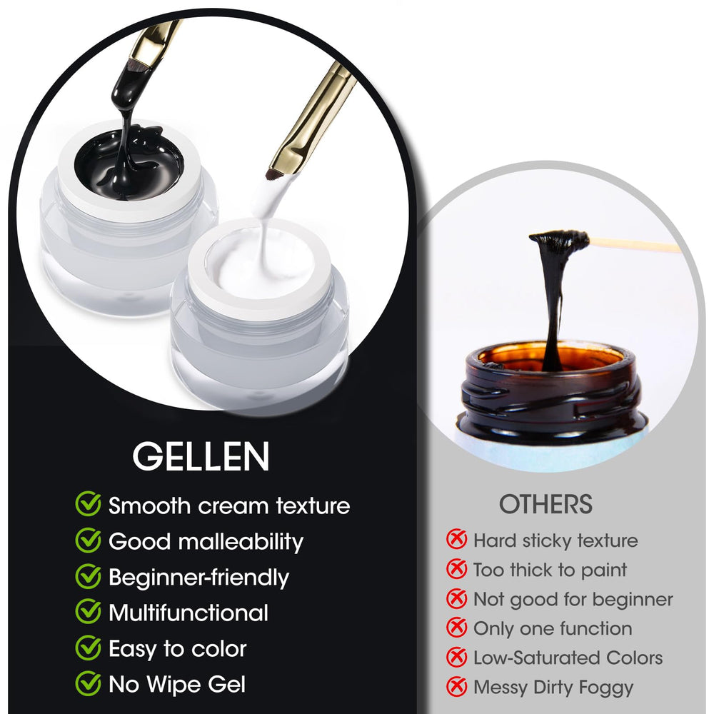 GELLEN floral nail art gel for delicate petals and intricate details