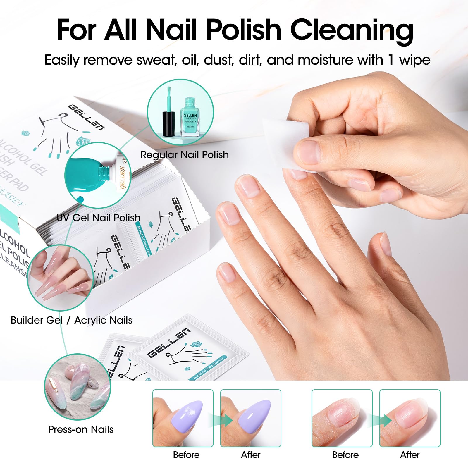 Gellen foil-lined moisture preservation helps keep pads fresh