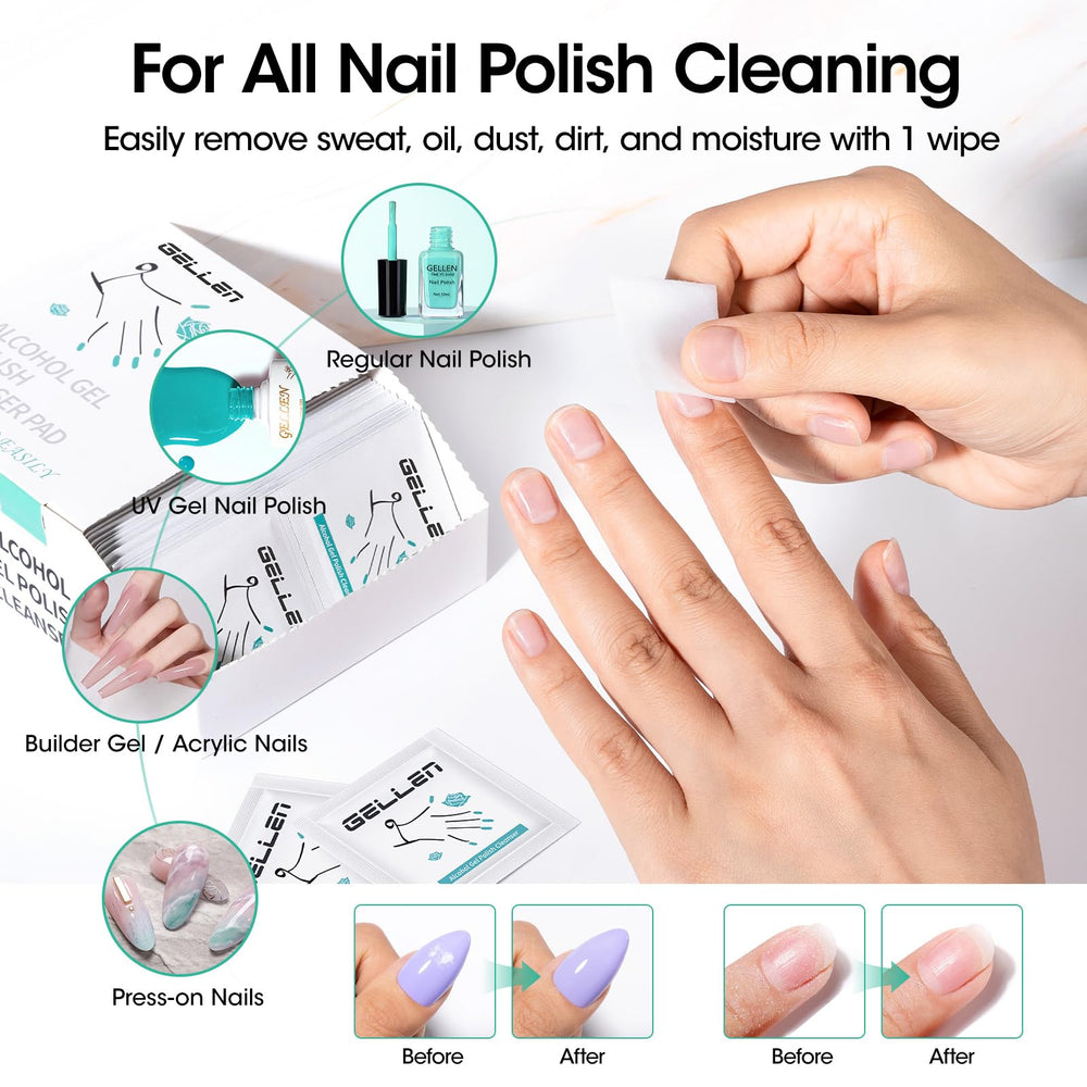 Gellen foil-lined moisture preservation helps keep pads fresh