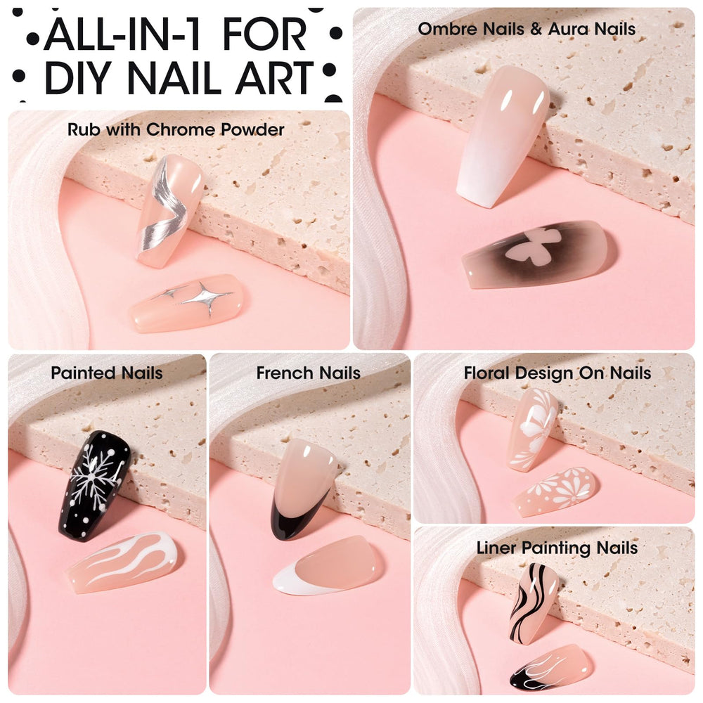 GELLEN black and white gel ideal for French nails and minimalist designs