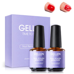 GELLEN gel nail polish remover two-pack front view for easy at-home use