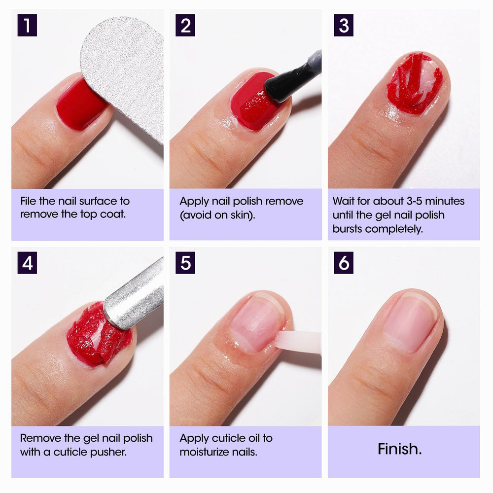 Gellen remover suitable for natural nails with gentle formula.