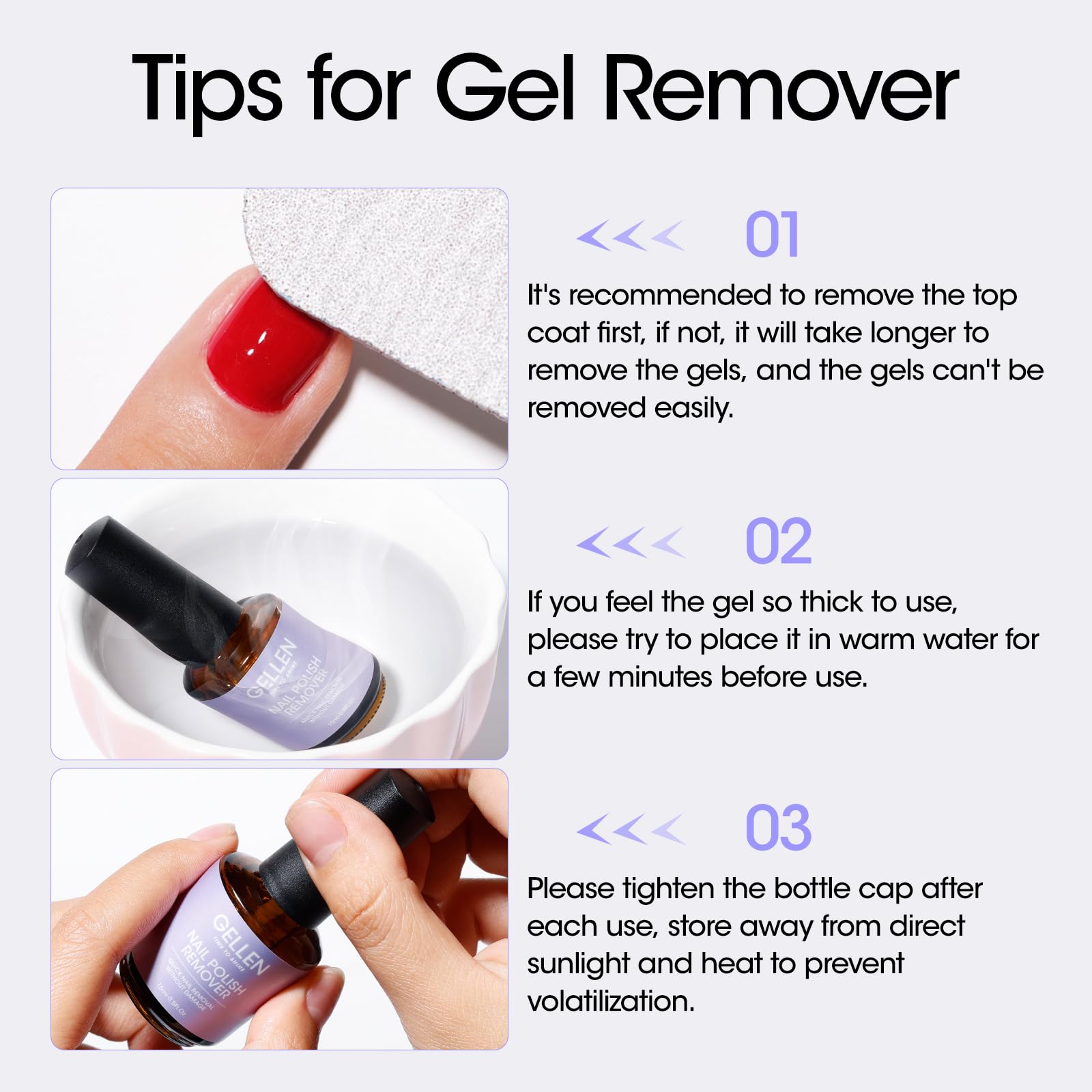 GELLEN gel nail remover ideal gift for nail art lovers
