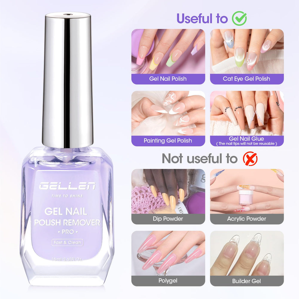 Gellen nail file for gentle prep before removal