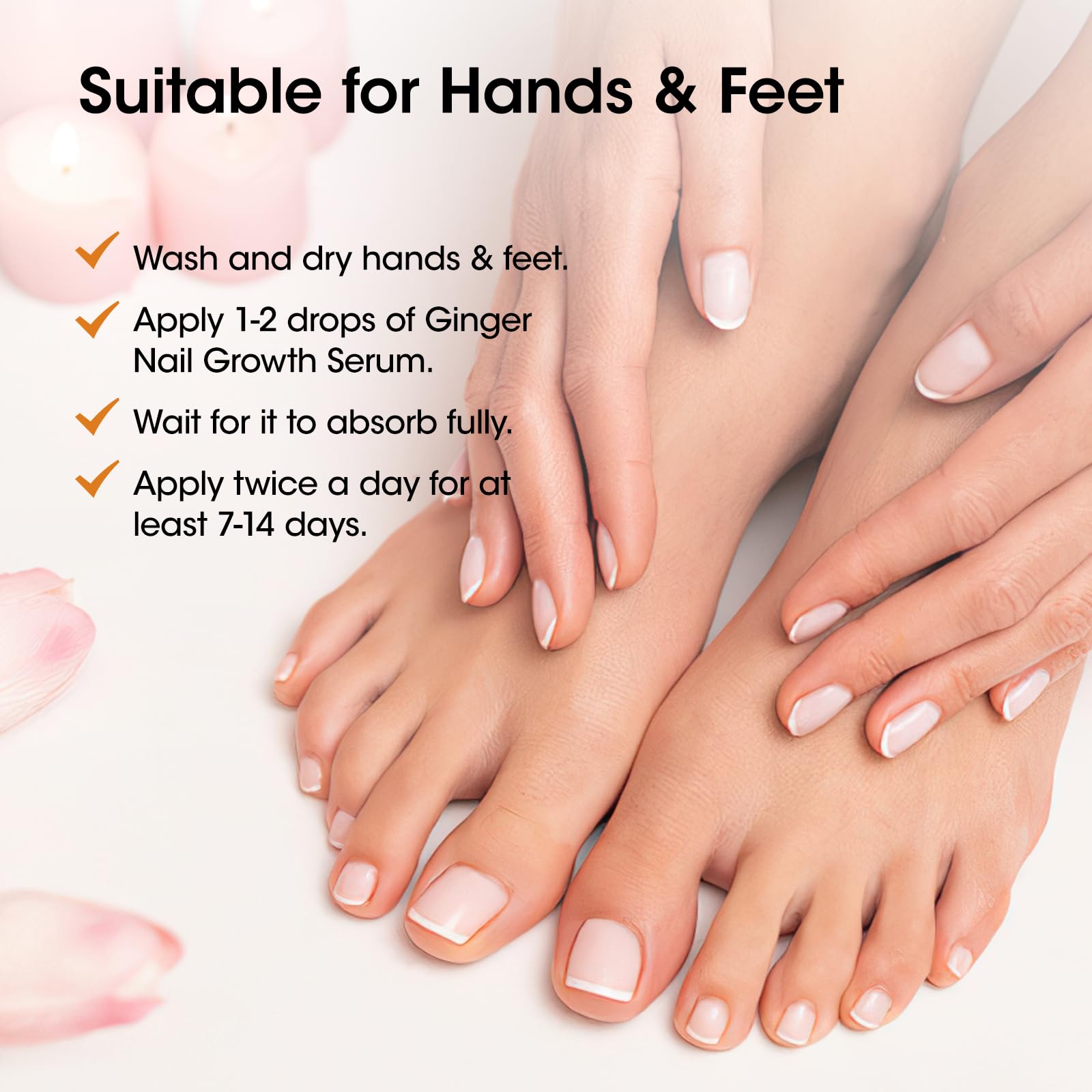 GELLEN Ginger Nail Growth Serum with refreshing ginger scent.