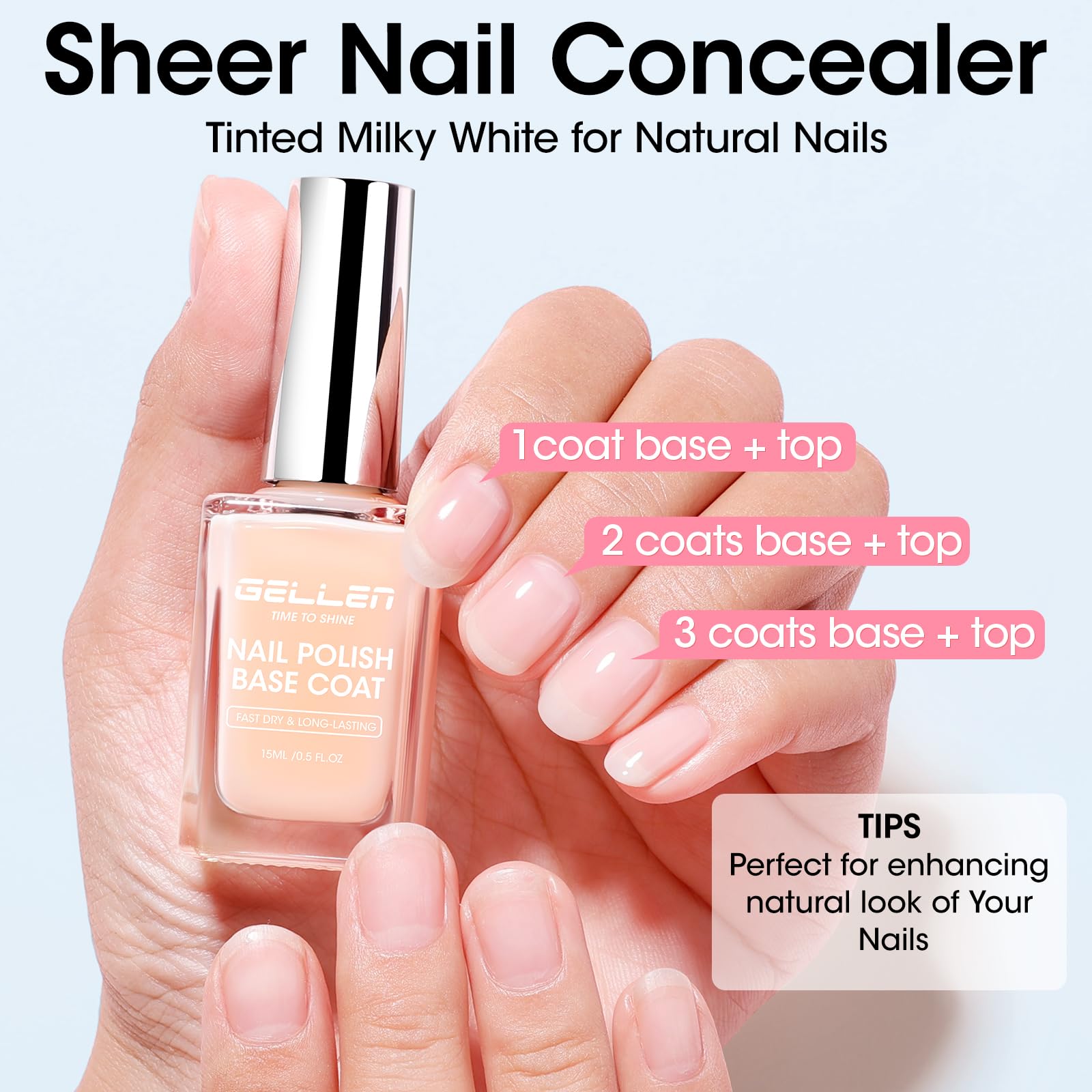 GELLEN glassy jelly shine delivers a natural, glossy look.