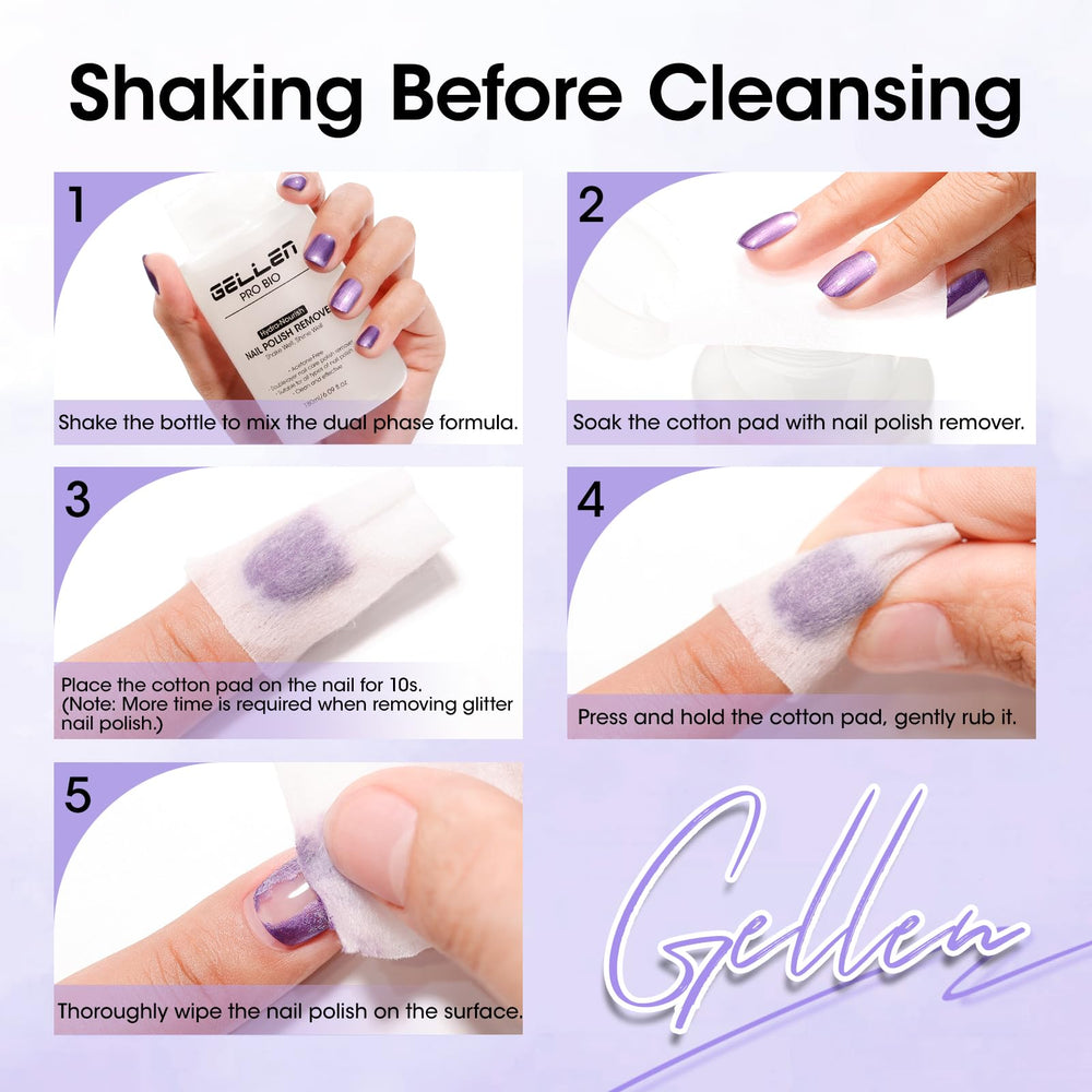 GELLEN home nail care ritual with convenient pump
