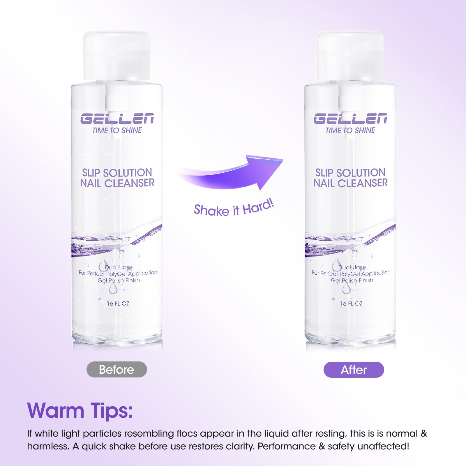 GELLEN 473ml bottle provides a long-lasting salon-ready supply.