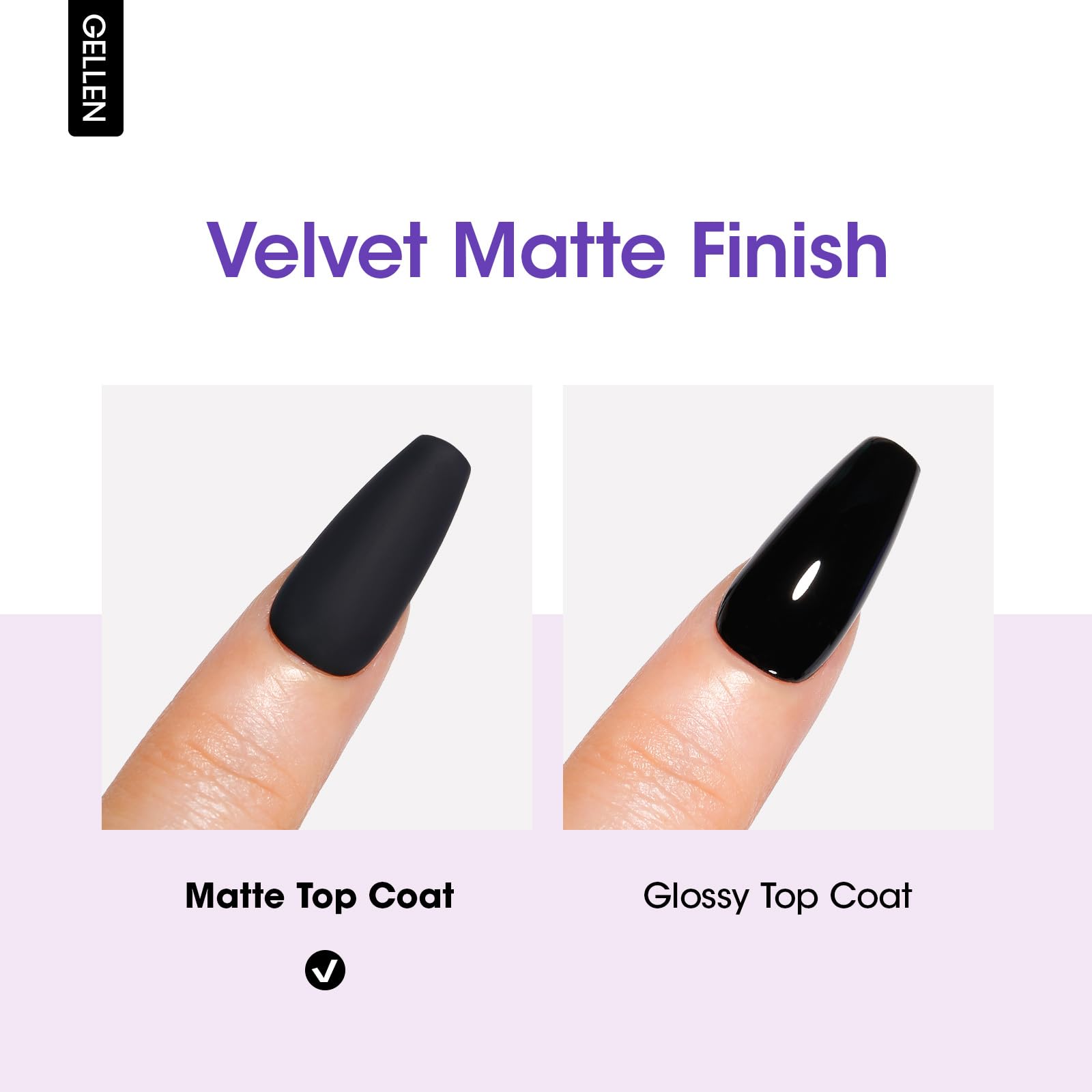 GELLEN Matte Top Coat durable seal for long-lasting color protection