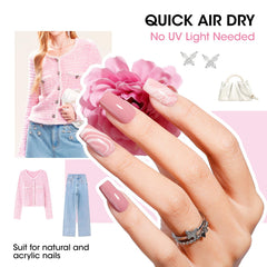 GELLEN milky white nail polish ideal for classic or modern French tips.