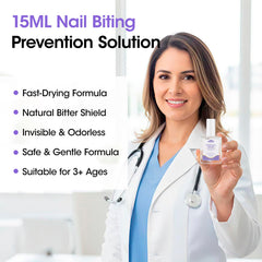 GELLEN Nail Biting Treatment brush application enables one-handed use