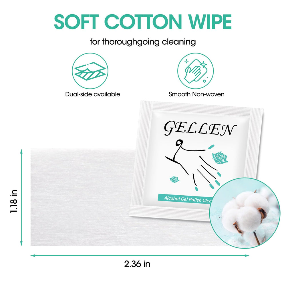 GELLEN Nail Cleanser Pad 200-pack shown as bulk value option