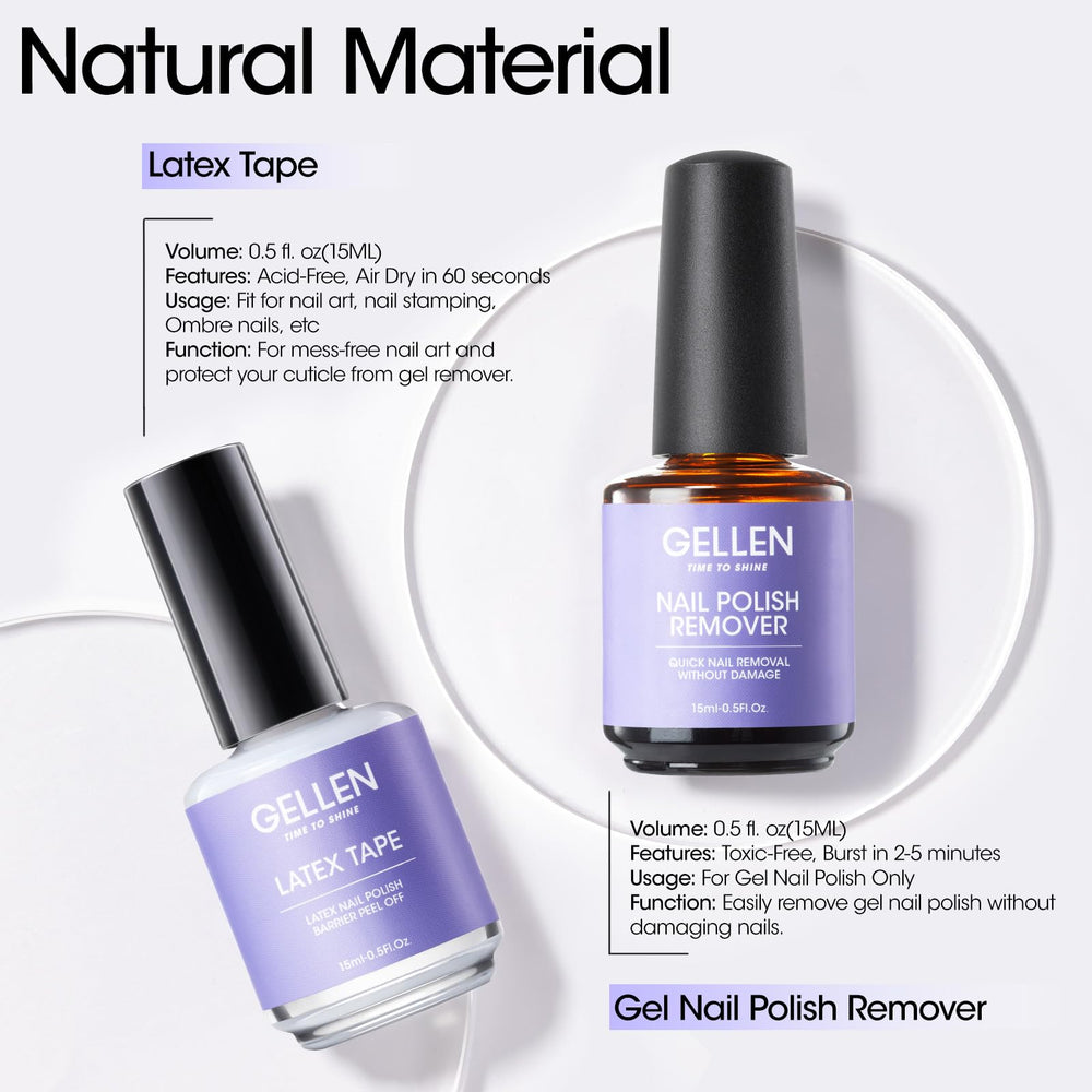 GELLEN nail file included for shaping during removal