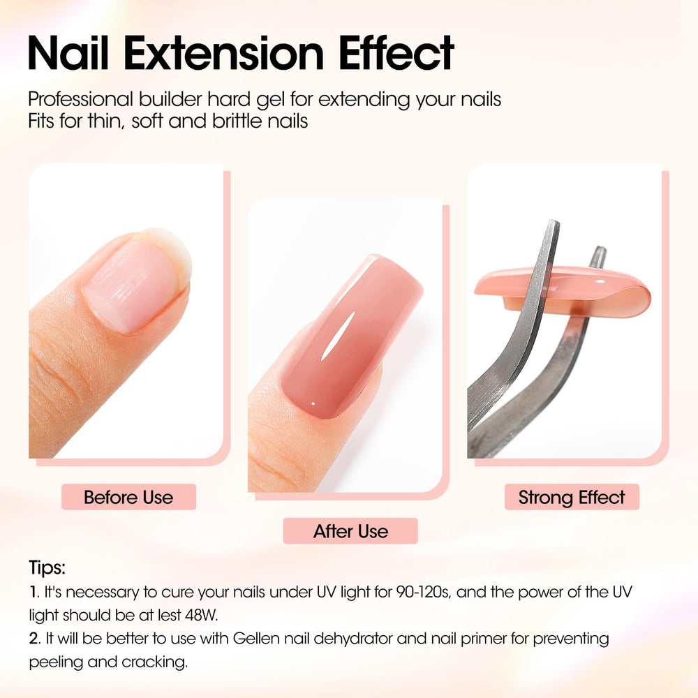 GELLEN 20 nail forms kit for precise sculpting.