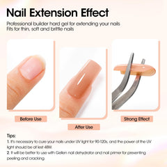 GELLEN 20 nail forms aiding precise shaping for beginners and pros.