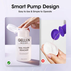 GELLEN remover features a dust-proof cap to stay clean between uses.