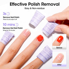 GELLEN remover pad lavender oil close-up; soothing cuticles during polish removal.