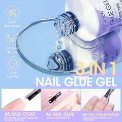 Gellen nail primer and dehydrator prep for lasting adhesion.