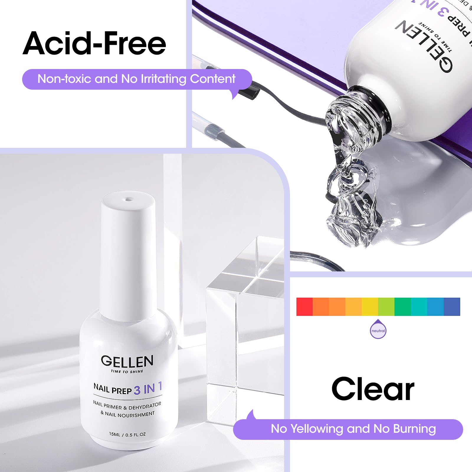 GELLEN compatible with gel, acrylic, and dip powders finishes.
