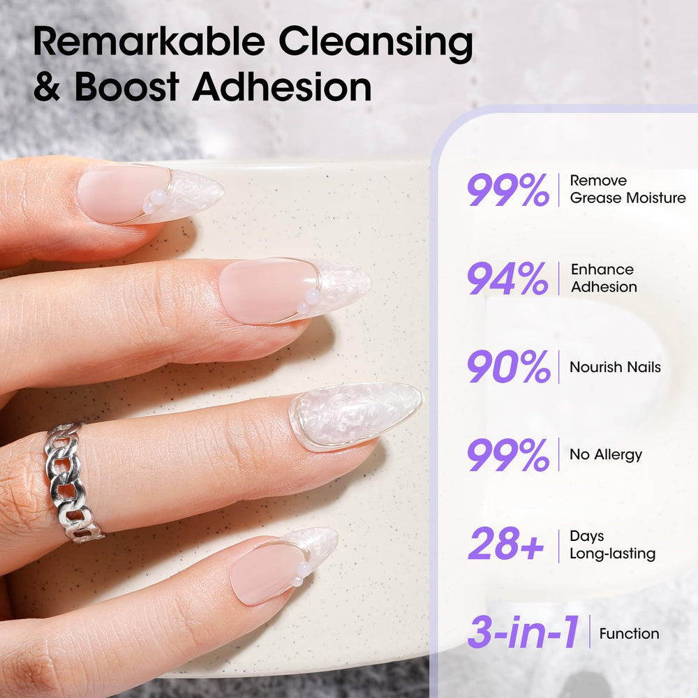 GELLEN application scene shows nails prepped for long-lasting art.