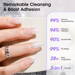 GELLEN application scene shows nails prepped for long-lasting art.