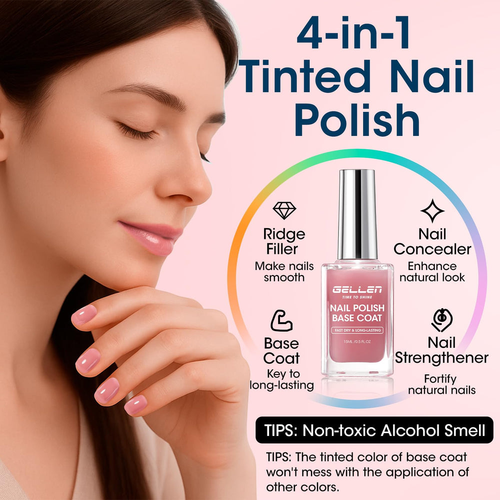 GELLEN nail ridge filler creates an even surface for smoother polish.