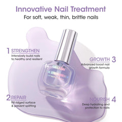 GELLEN Nails before and after show growth and improved resilience.