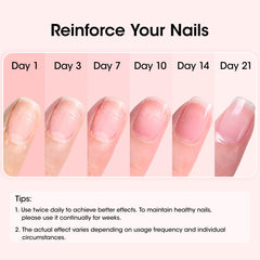 GELLEN Nail Strengthener nails close up highlighting stronger, healthier looking tips