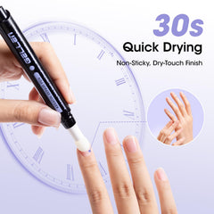 GELLEN quick-dry finish highlighting a non-greasy manicure after application.