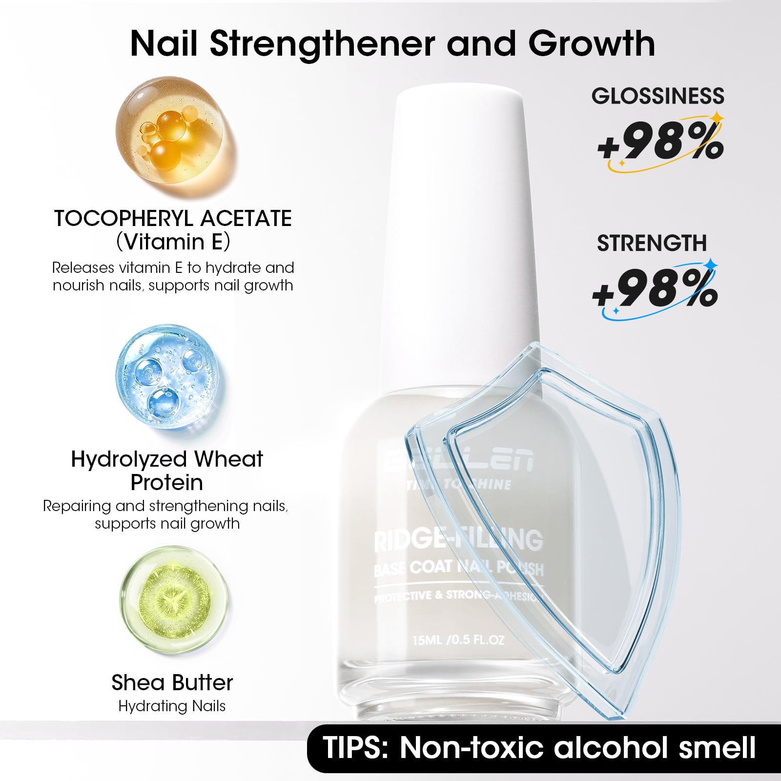 GELLEN nails ridge filling technique for a smooth surface