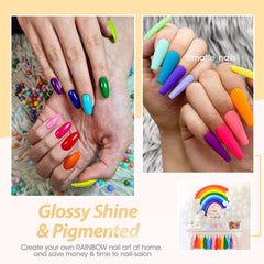 At-home manicure with glossy finish using GELLEN gel polish
