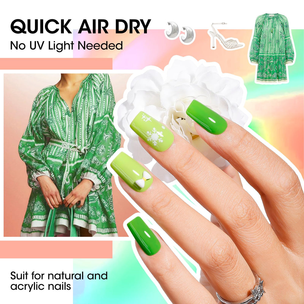 GELLEN Neon nail polish brush applying smooth, even coats.