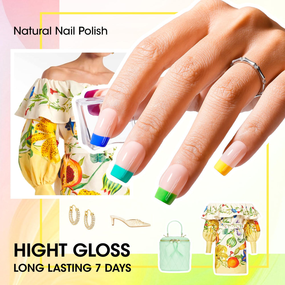 GELLEN Neon nail polish drying quickly with no smudges.