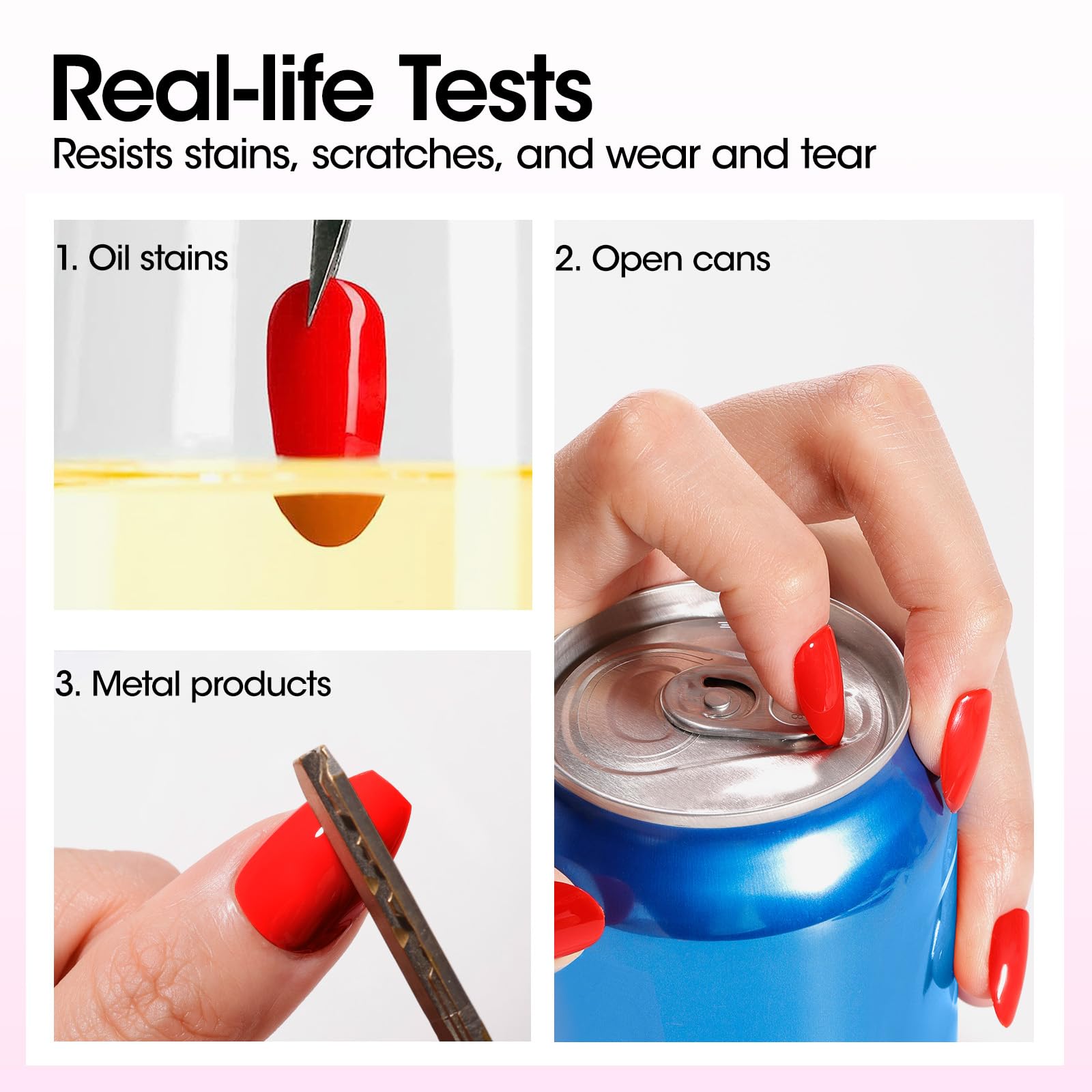 GELLEN no-wipe top coat applied smoothly for chip-free results