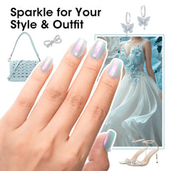 GELLEN Pearl Nail Polish Set iridescent glitter enhances festive or everyday nail shine.