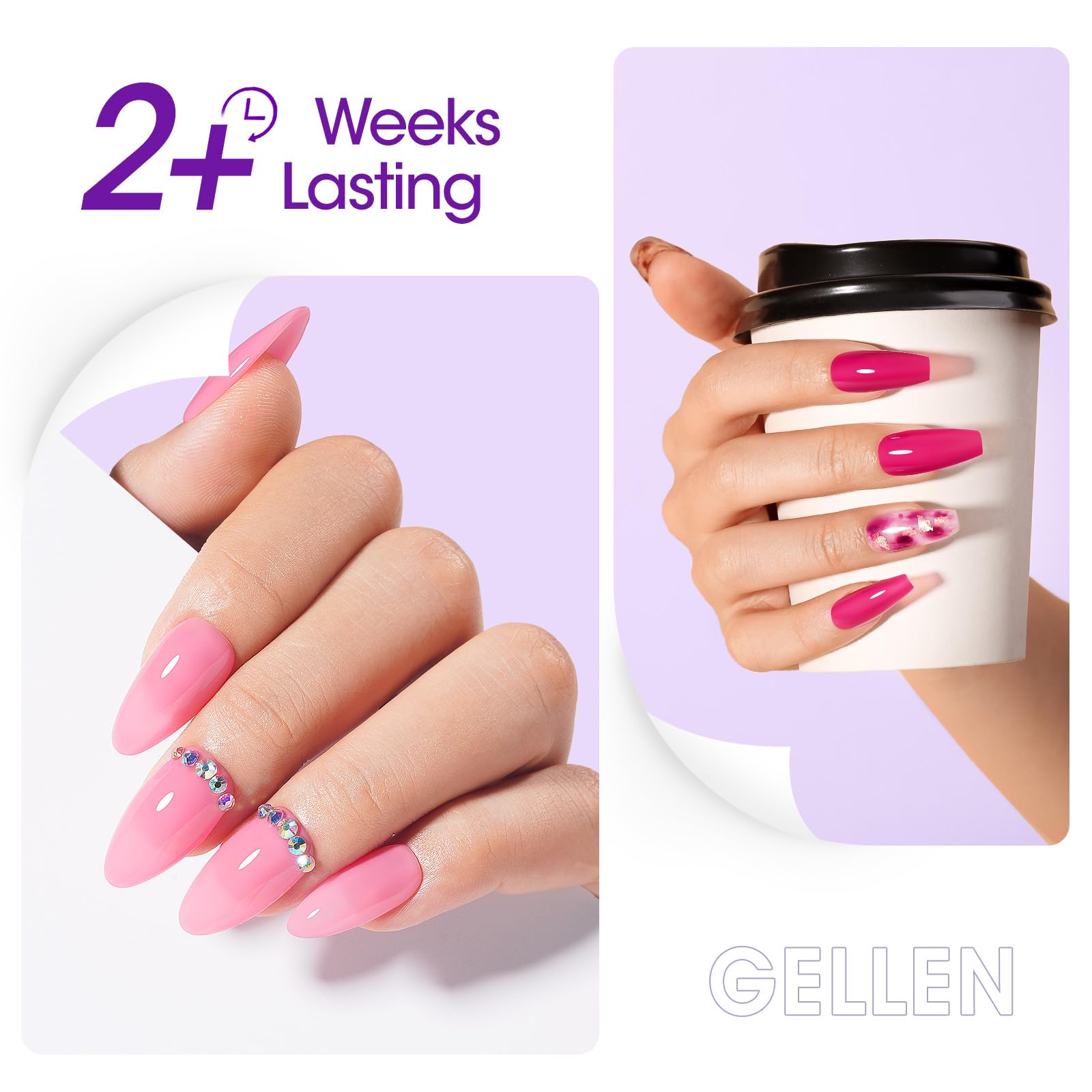 GELLEN Peel Off Base Coat with two free sticks included for removal.
