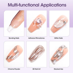 GELLEN press-on nails with glue bond for secure adhesion.